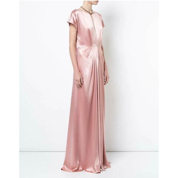 Zac Posen Gown Dress Evening Formal Blush Pink Sleeveless Size 4‎
